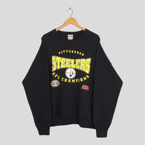 Tops - Vintage Pittsburgh Steelers NFL Sweatshirt Pittsburgh Steelers AFC Champion
